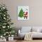 Stupell Industries Snowy Santa Claus Tree Scenery Canvas Wall Art